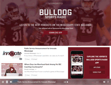 Tablet Screenshot of bulldogsportsradio.com